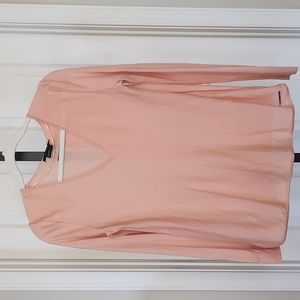 Armani Exchange Merino Wool Coral Pink Sweater Small